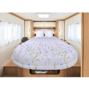 Pronto a dormire All Season in Lyocell e Cotone Percalle Letto centrale Floralie 140 x 190 cm