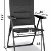 0404060N SKYE RT Schema Sedia Skye RT 3D insieme ad altri accessori da campeggio, in una composizione