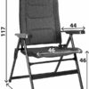 0404065N ARAVEL VITACHIC S Schema Dettaglio del tessuto robusto e della struttura metallica della sedia Vitachic per l'outdoor