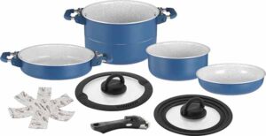 Popote Carezza Magnetogrip 7+1 in cucina camper, ottimizzazione spazio