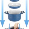Set Popote Carezza Magnetogrip, dimostrazione di come si impilano i pezzi