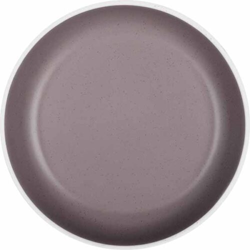Piatto fondo Dolomit Rose con bordo decorato, ideale per pasti in camper