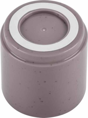 Due tazzine del Set 2 Espresso Dolomit rose, pronte per l'uso in viaggio