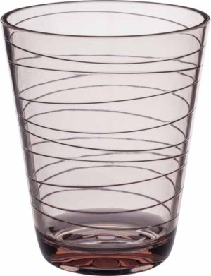 Bicchiere Onda ROSE: elegante e resistente per l'arredo interno del camper, ideale per viaggi.