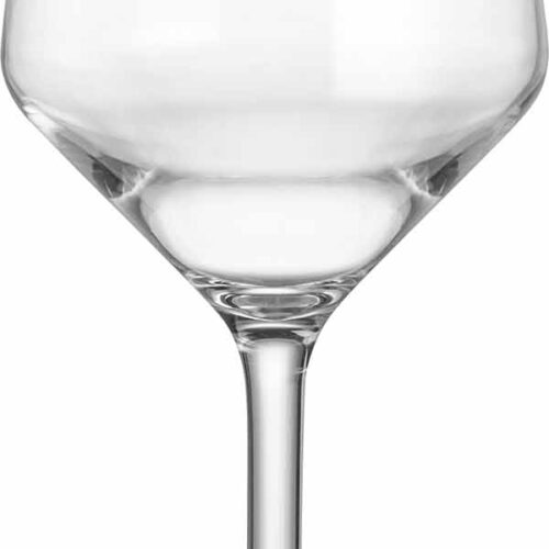 Coppia di Bicchieri White Wineglass Trit su tavolo da campeggio, pronti per l'uso.