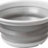Scolapasta Fold-Away Colander in silicone espanso, pronto all'uso in cucina mobile